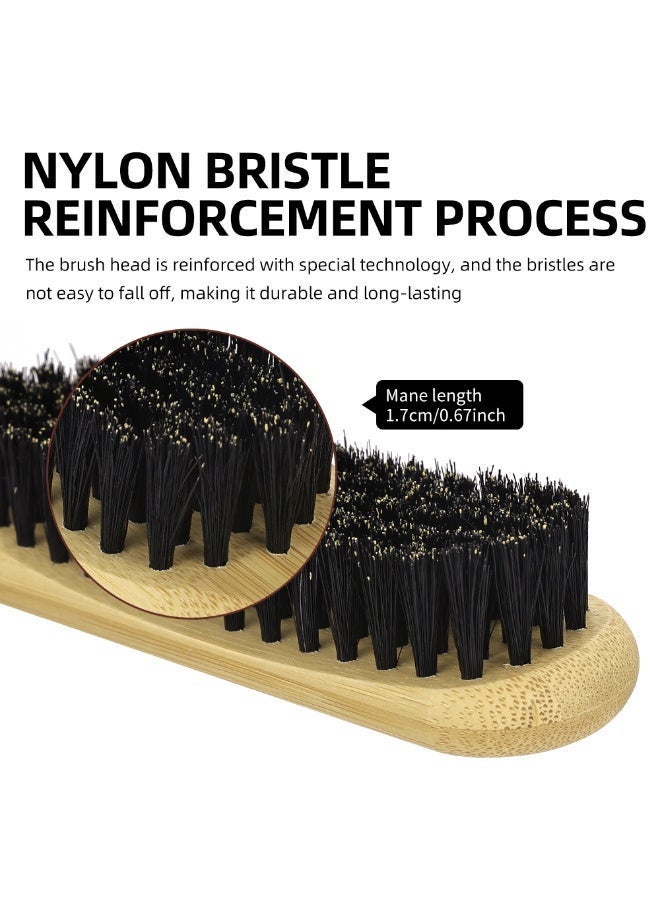 فرشاة لحية بشعيرات ناعمة، أداة عناية مريحة للرجال، للعناية بشعر الوجه واللحية. - Image 4